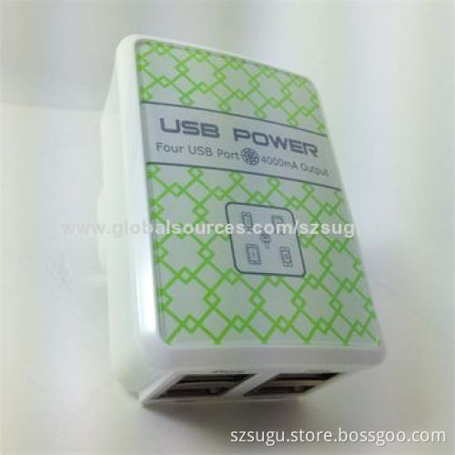 2014 portable 4-port USB charger for iPhone 5New